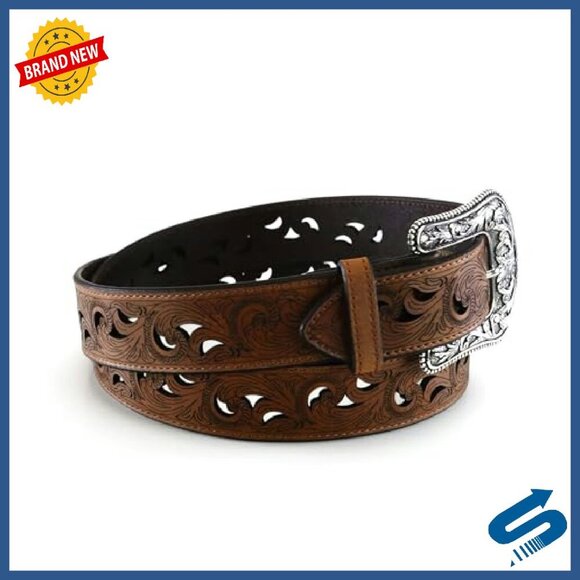 Women\'s Genuine Leather Belt with Triple Snap Buckle, Sizes S-XL main image 4